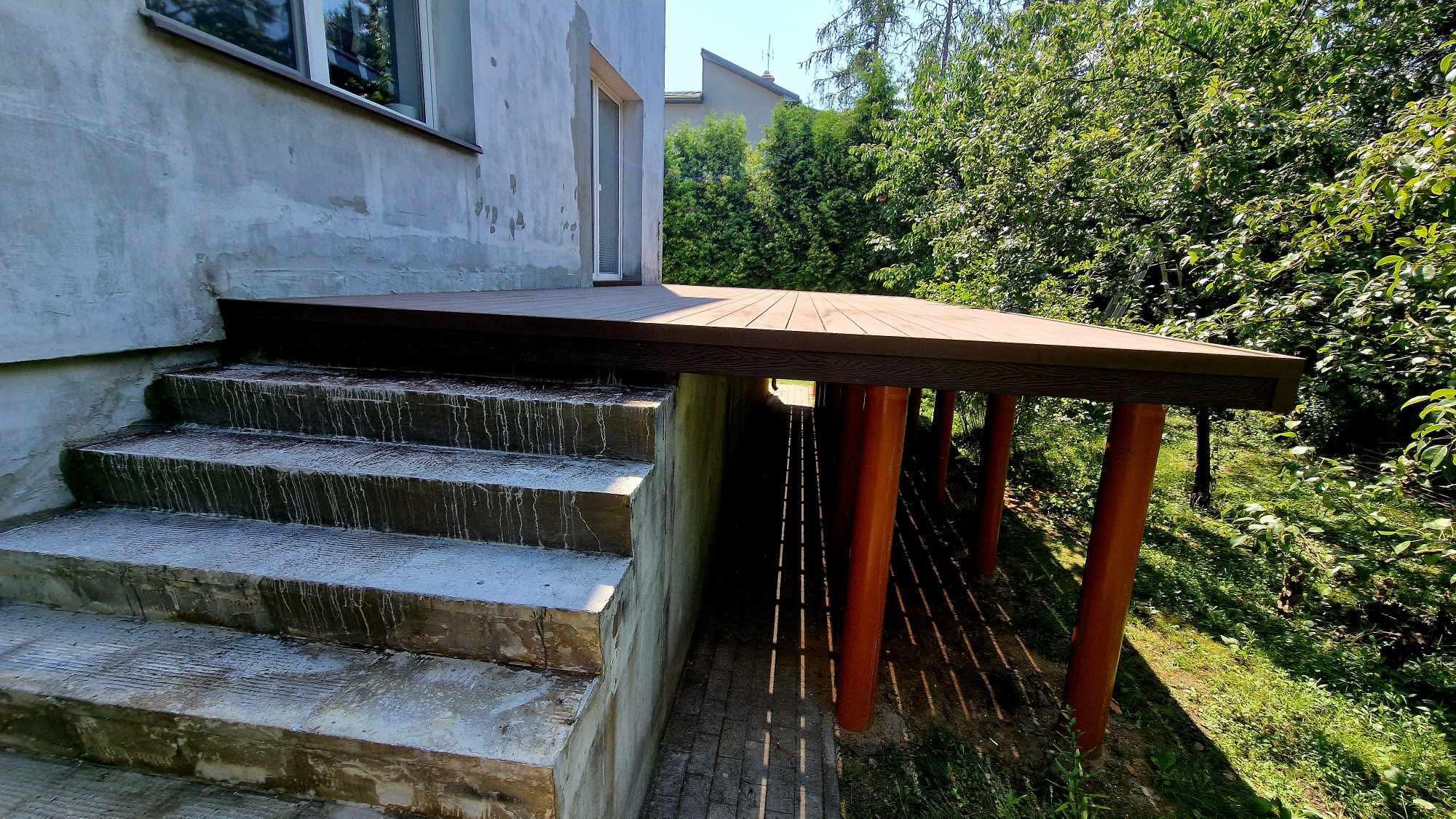 Raised deck on posts - photo no. 2